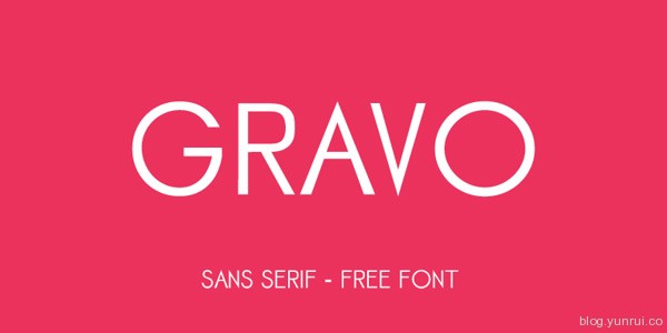 Gravo Free Font by Ilario Strazzullo in 40+ Fresh and Free Fonts for May 2014