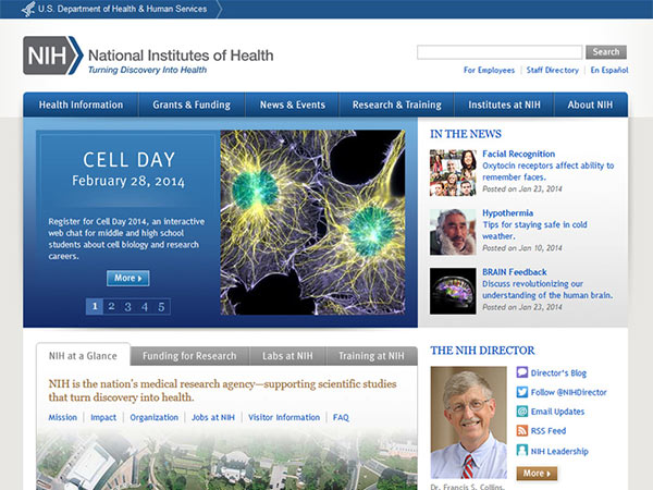 Medical Website Design - NIH