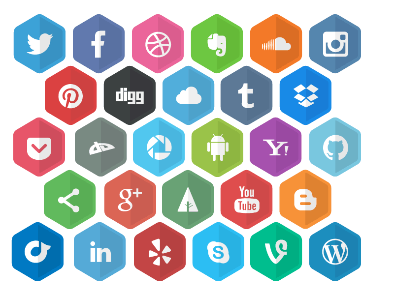 Social Polygons - Free icons by Icon Pocket in 40 Free Icon Sets For June 2014