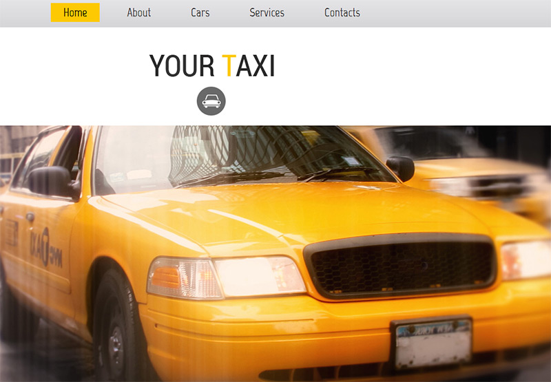 Taxi in 35 Free and Flat PSD Web Templates
