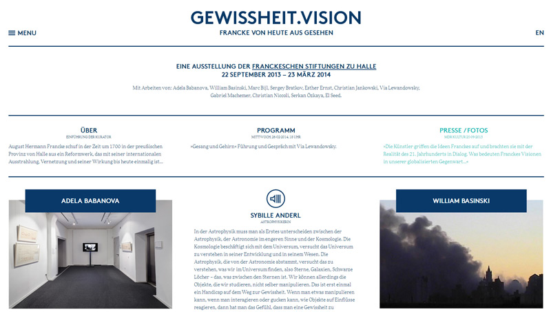 Gewissheit Vision in Web Design Inspiration: Swiss Style 