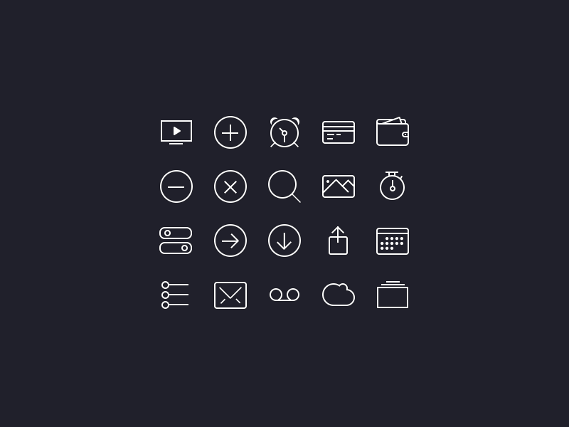 iCons iOS7 by Anton Skugarov in 26 Free and Flat Icon Sets