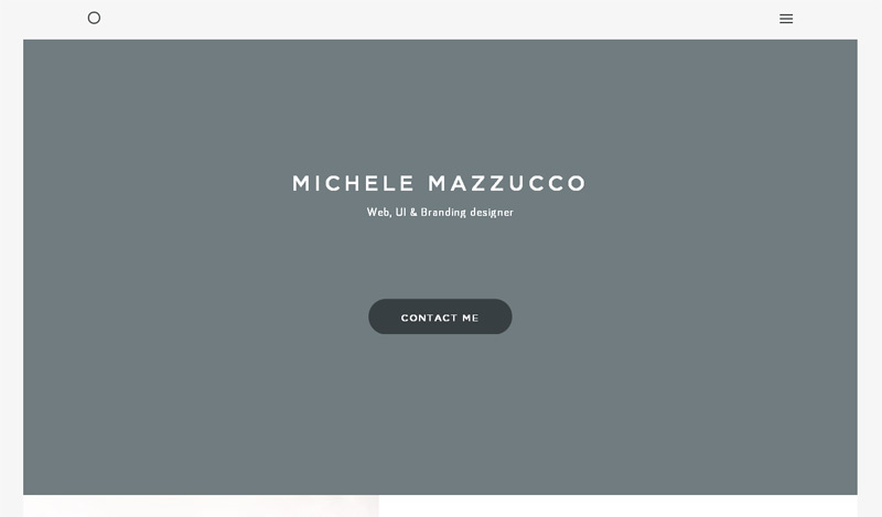 Michele Mazzucco in 33 New Websites with Clean and Minimalist Design