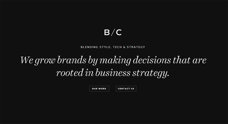 BC Designers in 33 New Websites with Clean and Minimalist Design