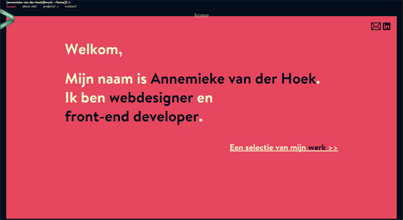 Annemieke van der Hoek in Web Design Inspiration: Swiss Style 