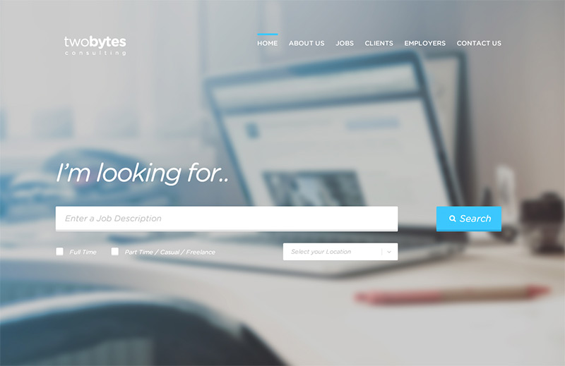TwoBytes in 35 Free and Flat PSD Web Templates