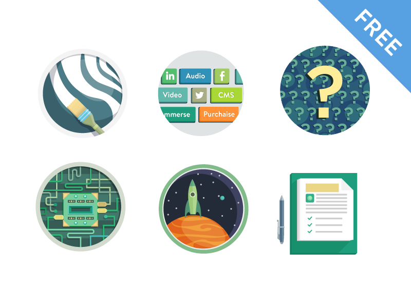 Freebies by bamboo apps in 26 Free and Flat Icon Sets