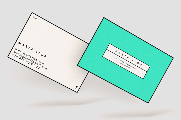 Self Identity by Marta Llop in 35+ Creative Business Cards