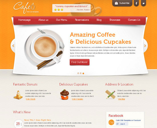 Html5 Template : Cafe