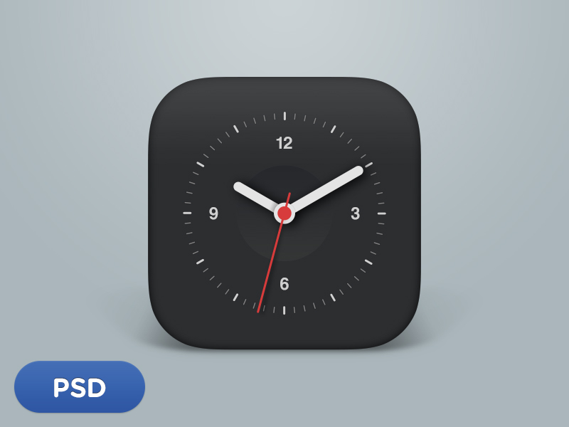 Clock Icon by Sang Ho Jeon in 40 Free Icon Sets For June 2014