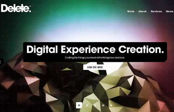 Polygonal Style Website Designs