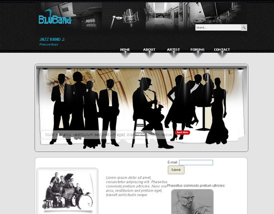 BlueBand HTML5 and CSS3 Template