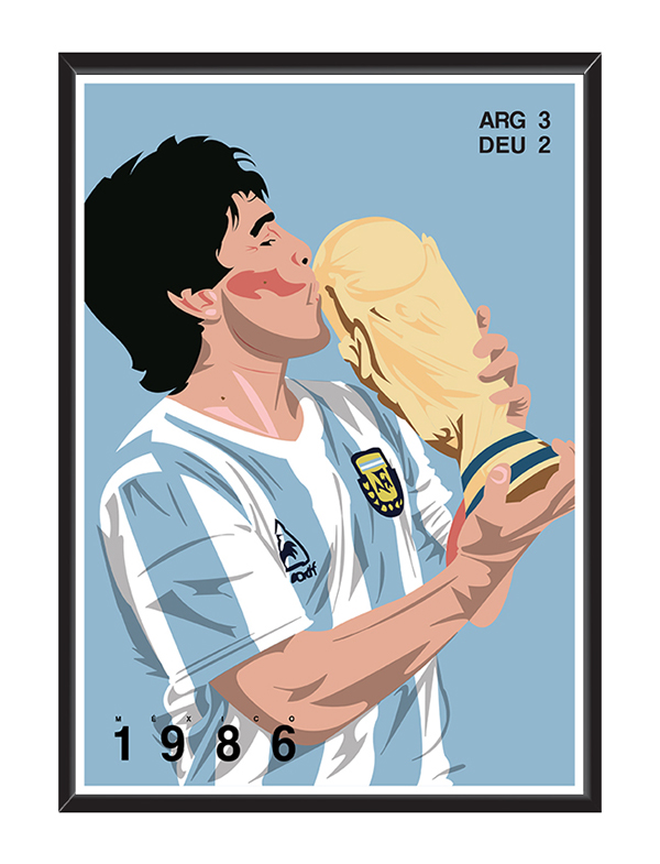 World Cup: The Finals by Cal Gildart in World Cup 2014: Showcase of Creative Posters and Illustrations