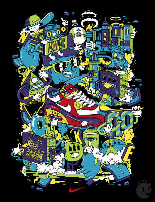 NIKE x DXTR / Spring-Summer 2012 in Surreal Illustrations by DXTR