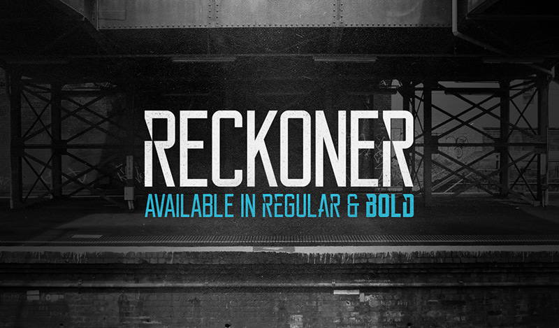 Reckoner Typeface by Alex Dale in 27 Fresh and Free Fonts for June 2014