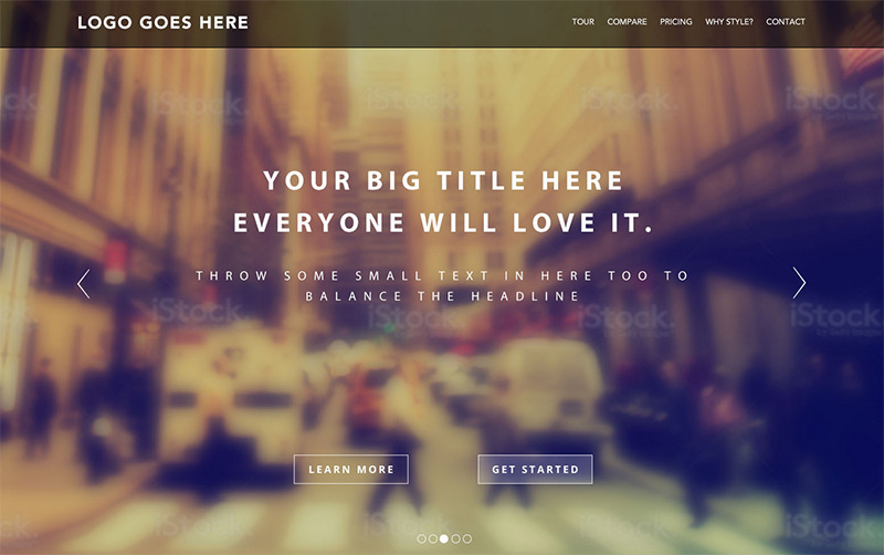 Landing Page in 35 Free and Flat PSD Web Templates