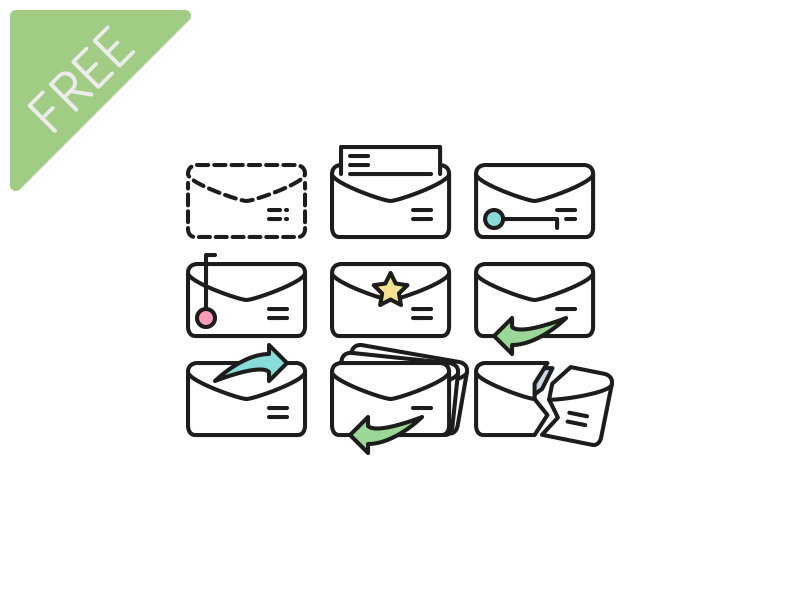 Free Mailbox Icon Set by Kasper van Eerden in 26 Free and Flat Icon Sets