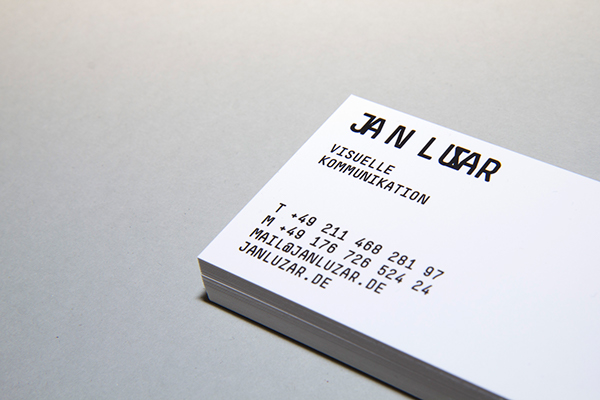 Personal identitiy by Jan Luzar in 35+ Creative Business Cards