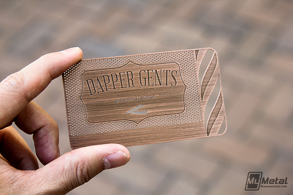 Stainless Steel Copper Finish Card by MyMetalBusinessCard.com in 35+ Creative Business Cards
