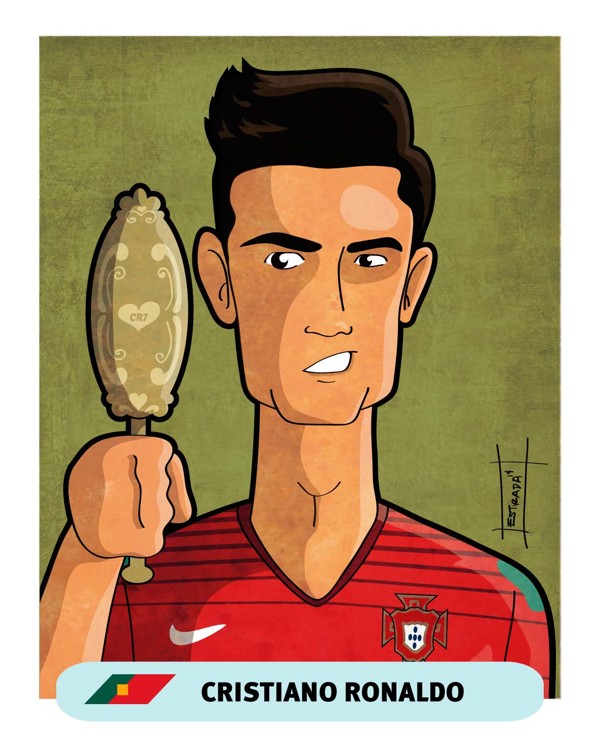 Brazil 2014 World Cup Stars by Mike Estrada in World Cup 2014: Showcase of Creative Posters and Illustrations