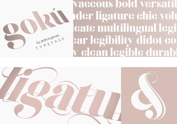 Gokú Free Font by Anthony James in 25 Fresh and Free Fonts for July 2014