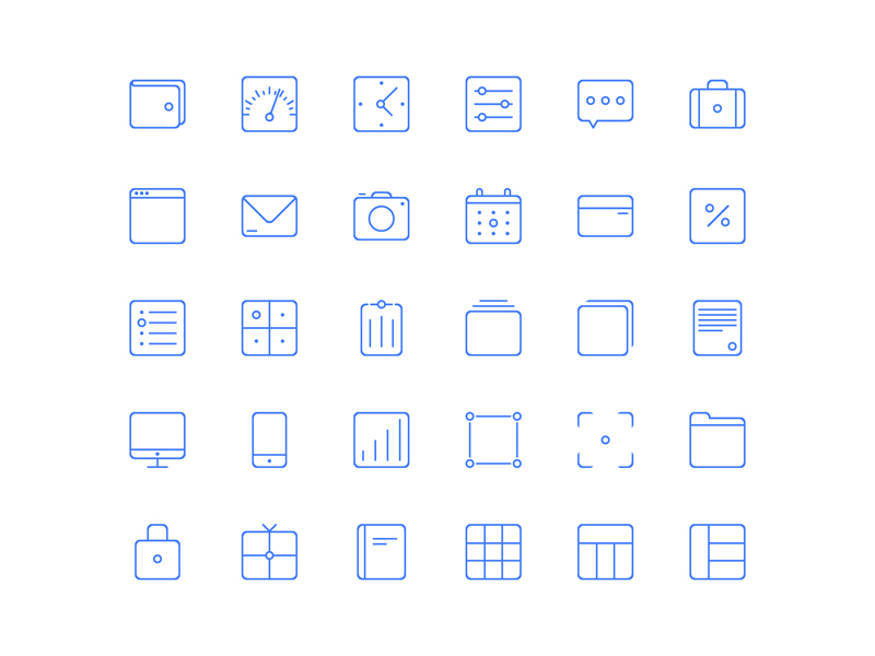 Sunday Icons by Abhimanyu Rana in 38 Fresh and Modern Icon Sets