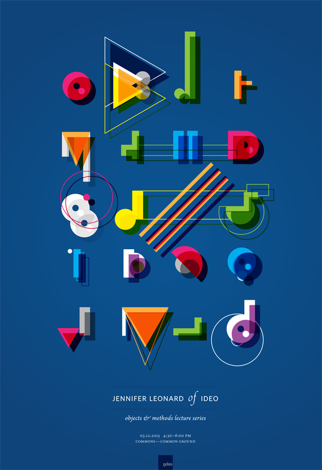 Objects + Methods, Jennifer Leonard by Lucia Weilein in 60+ Examples of Creative Typography