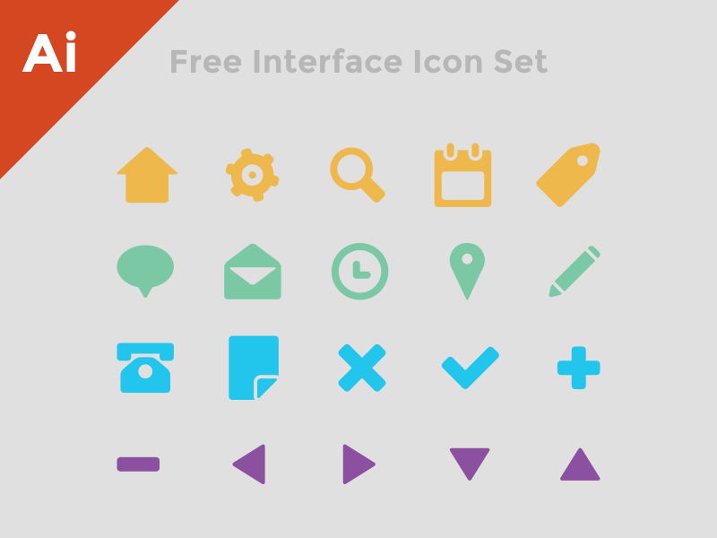 Free Interface Icon Set by Matthew Dimmett in 38 Fresh and Modern Icon Sets
