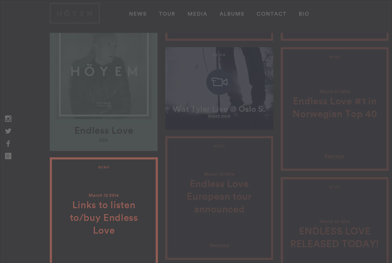 Sivert Hoyem in 30 Creative Website Designs 2014