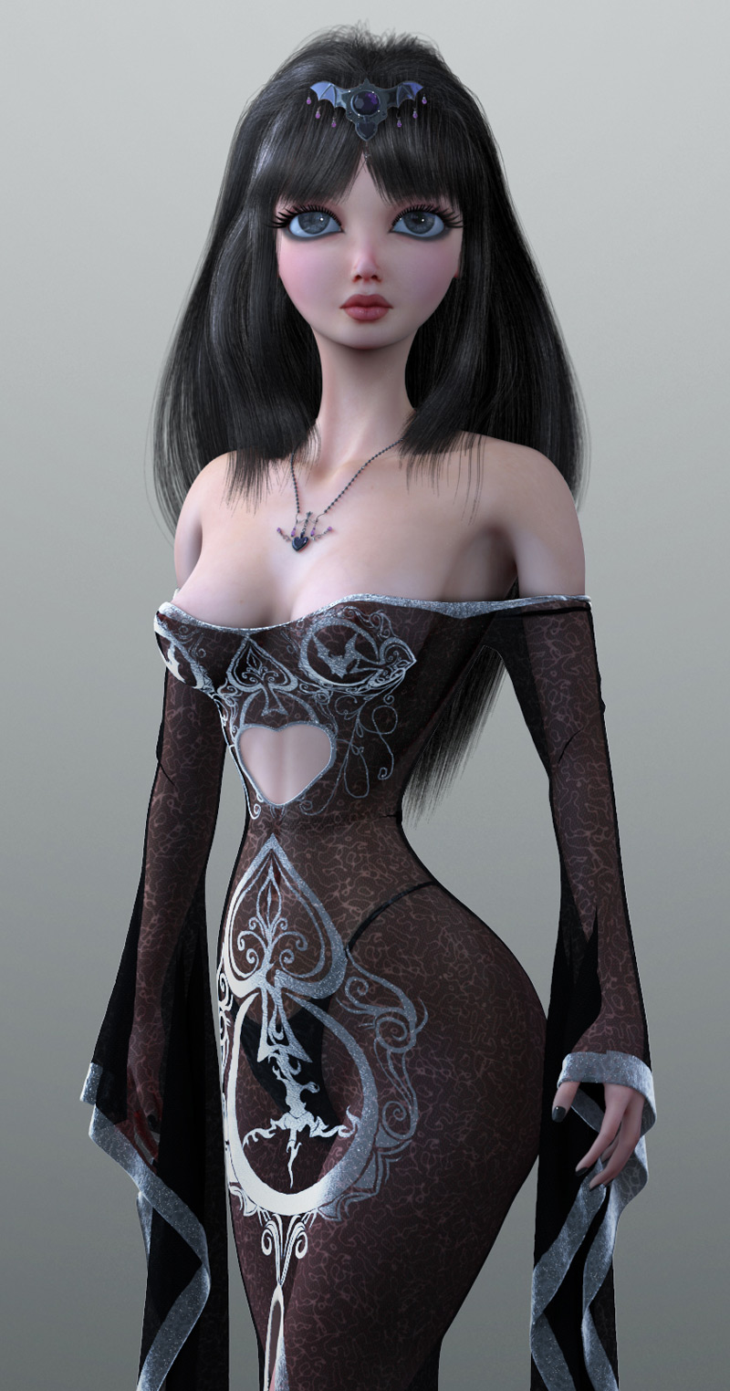 Vampiress doll 3d, Nauman nakhan1990 在令人印象深刻的CG人物3D效果图欣赏中