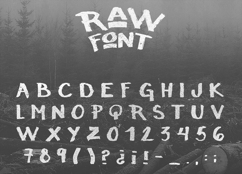 Raw Free Font by Noe Araujo in 25 Fresh and Free Fonts for July 2014