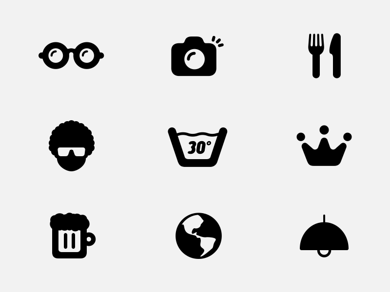 30 free icons by figurelab in 38 Fresh and Modern Icon Sets