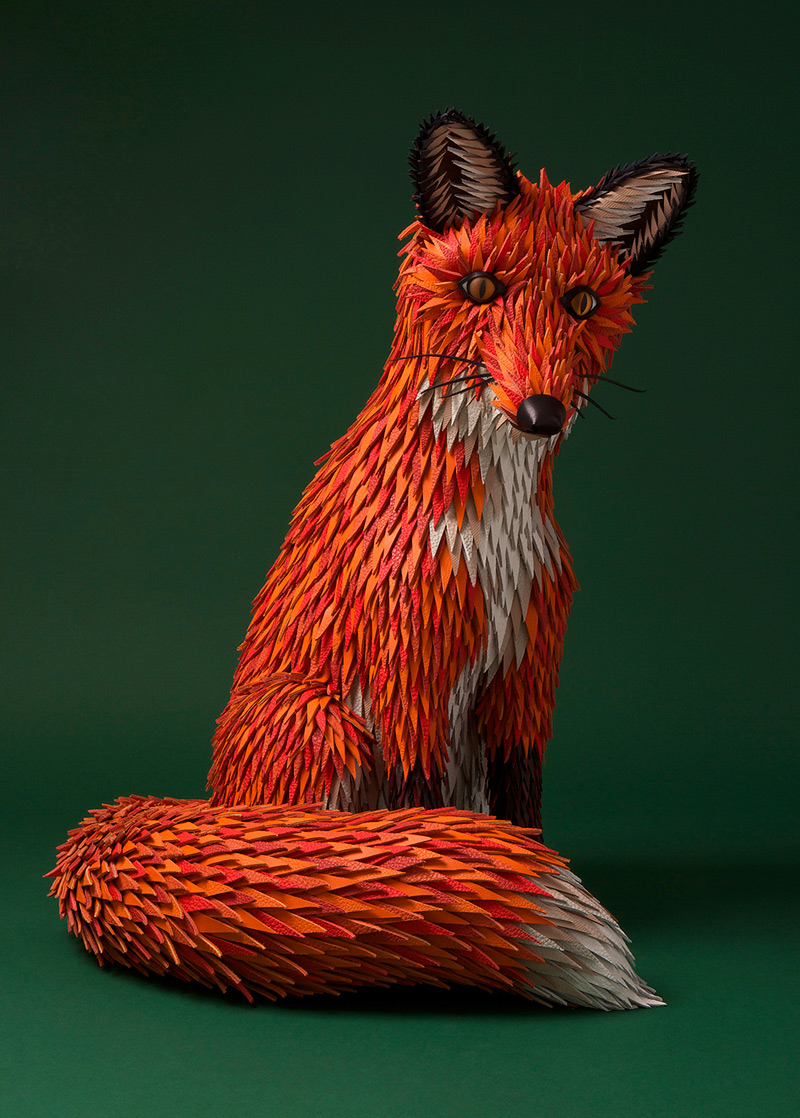 The Fox's Den 在令人印象深刻的折纸工艺作品by邹工作室中