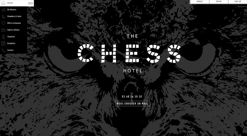 The Chess Hotel in  Web Design Inspirational Cocktail #93