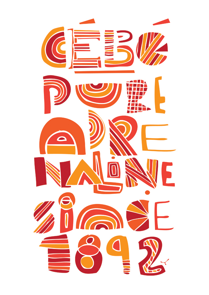 Pure Adrenaline by Bruno Santinho in 60+ Examples of Creative Typography