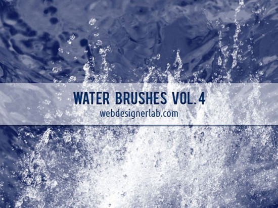 high resolution water brushes 550x412 Awesome New Photoshop Brushes for Photo Manipulation   Vol.1