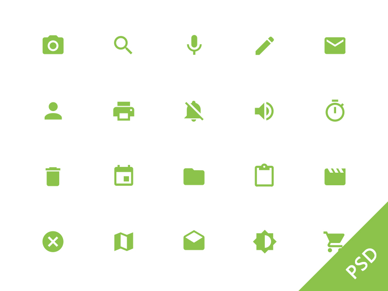 Android L System Icons by Given in 38 Fresh and Modern Icon Sets