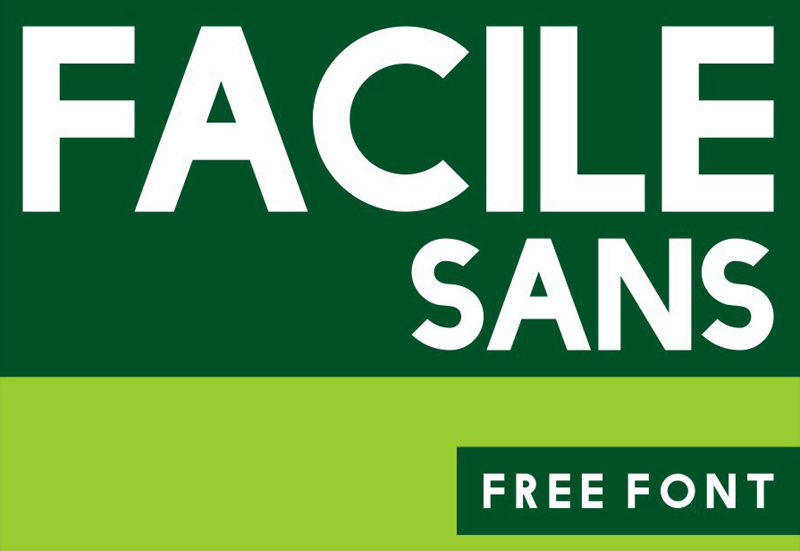 Facile Sans Free Font by Twicolabs Design in 20套2014年7月最新鲜又免费的字体下载