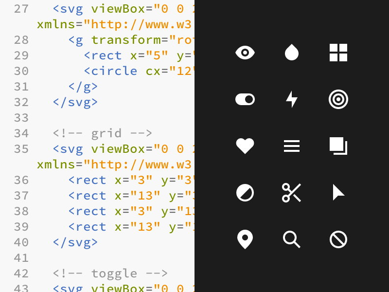 Free SVG Icons by Cole Bemis in 38 Fresh and Modern Icon Sets