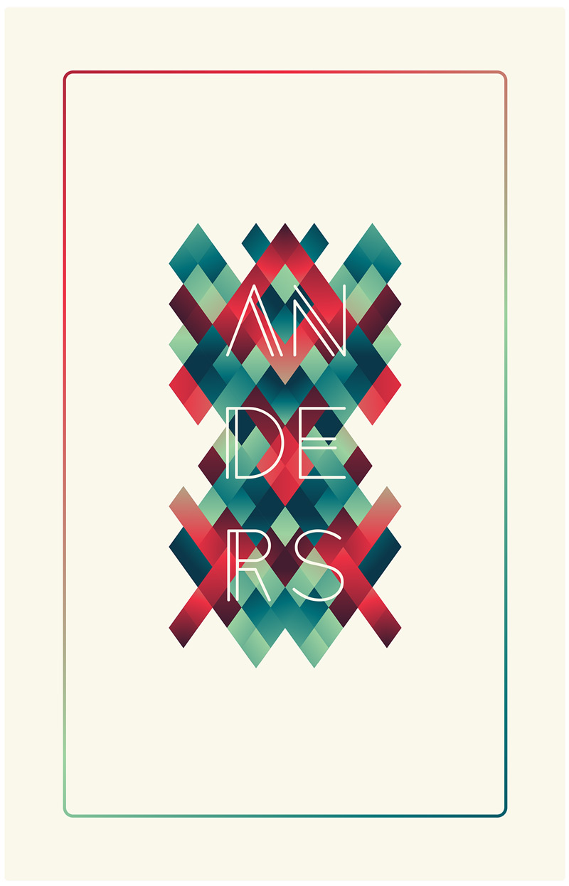 Anders Free Font by Tom Anders Watkins in 20套2014年7月最新鲜又免费的字体下载