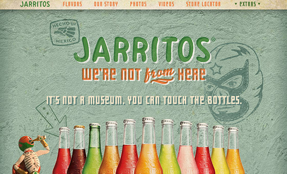  - Jarritos Website with Pain Wall Texture