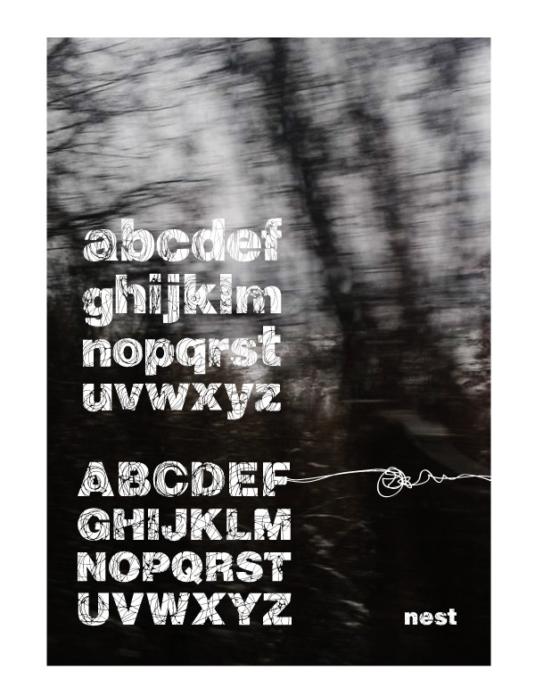 Nest Free Font by Marci Borbás in 20套2014年7月最新鲜又免费的字体下载