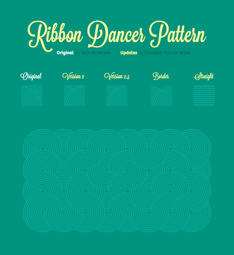 Ribbon Dancer传统四方连续纹理AI文件下载
