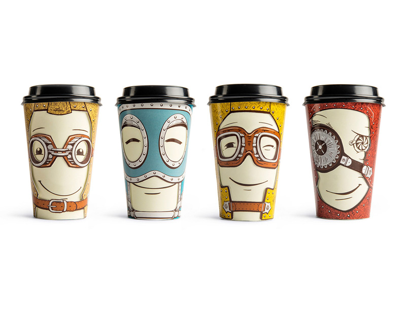 Take Away Coffee Cup by Backbone Branding in2014年8月最新的包装设计灵感欣赏