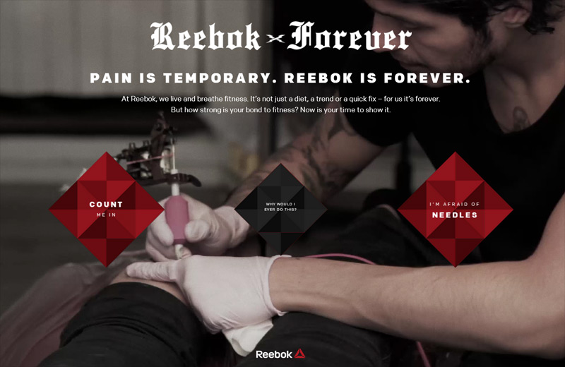 Reabok Forever in 8月第四周的网页设计灵感与欣赏的鸡尾酒（用多边形与插画设计的网站）