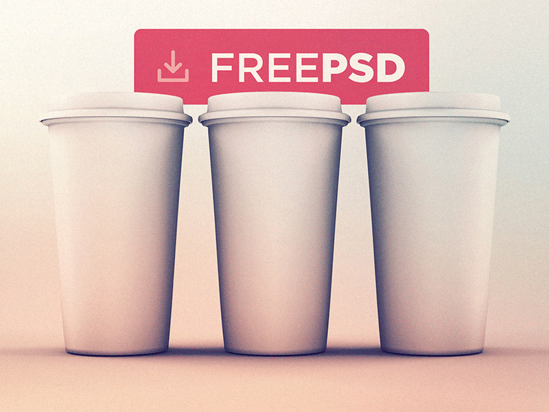 Cups Mockup PSD by diogo capelo in 50个精彩的8月出炉的免费设计资源