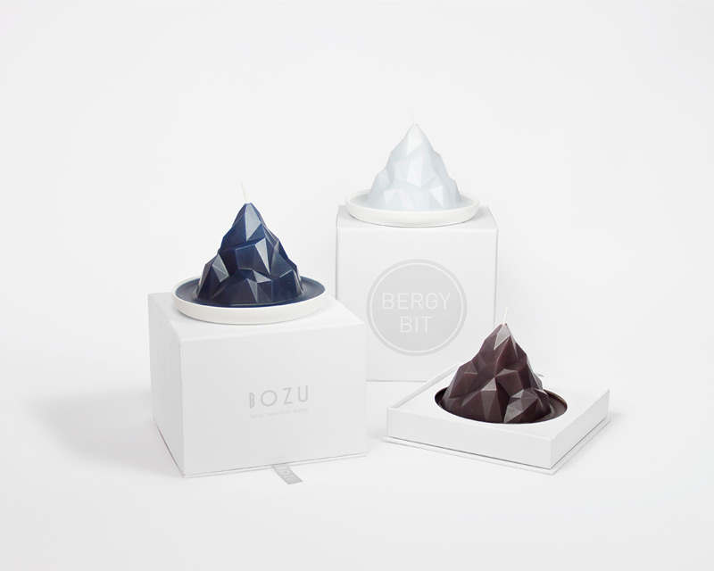 Bergy Bit Iceburg Candle by Gentle Giants Studio in2014年8月最新的包装设计灵感欣赏