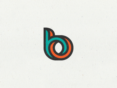 bb Monogram by Kakha Kakhadzen in 25个能给你带来灵感的扁平化LOGO设计欣赏