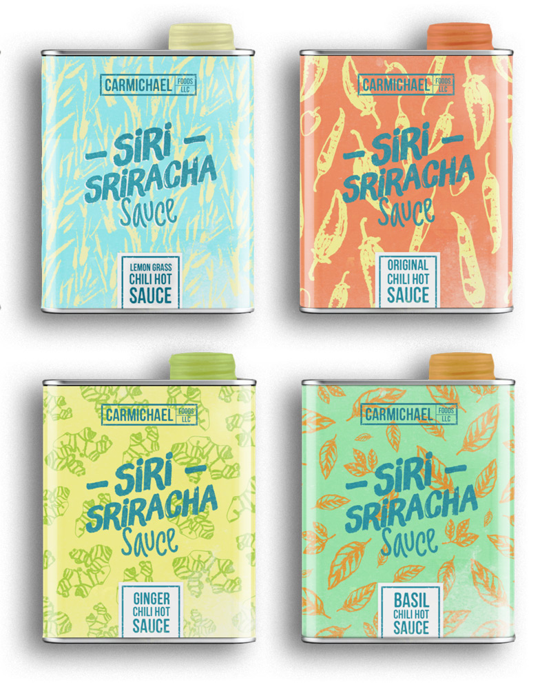 Siri Sriracha Sauce by André Moreira in2014年8月最新的包装设计灵感欣赏