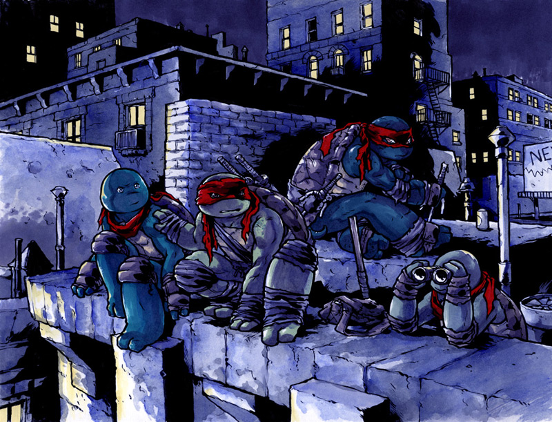 TMNT by mooncalfe in 忍者神龟插画艺术品展示